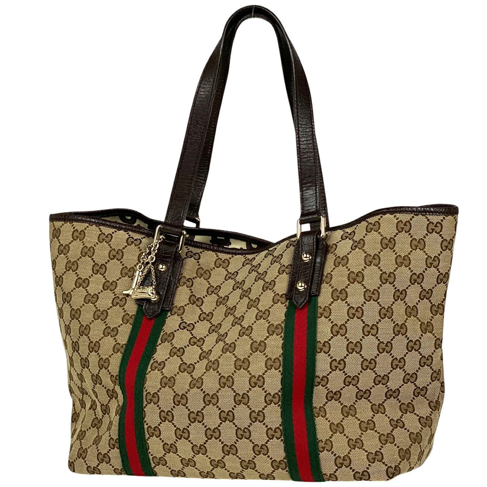 Gucci GG tote bag Sherry shoulder canvas beige brown